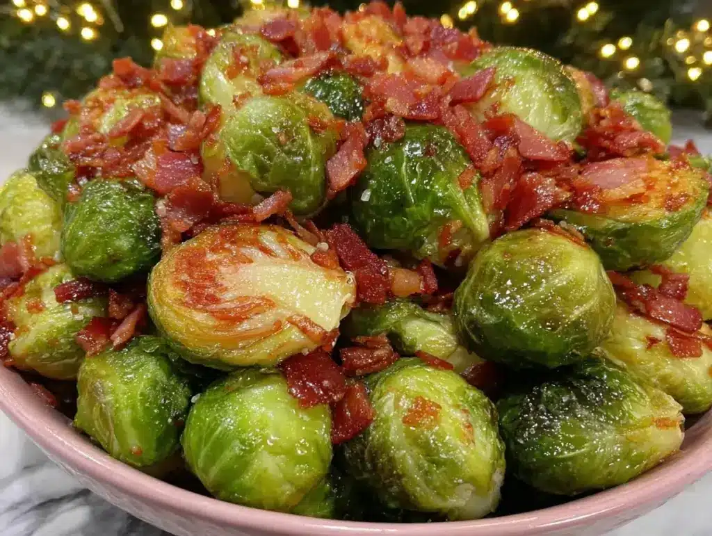 savory bacon Brussels sprouts - featured image