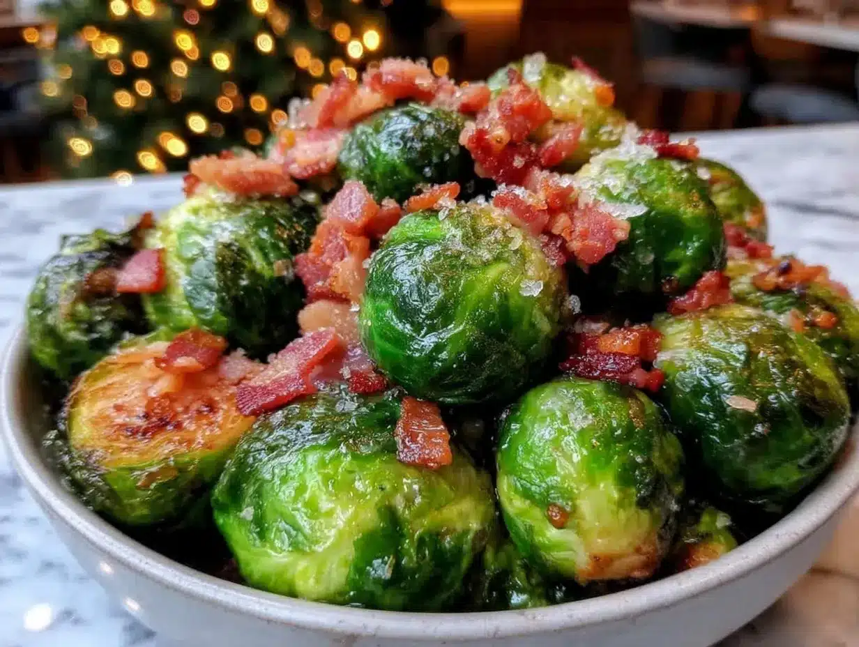 savory bacon Brussels sprouts preparation steps