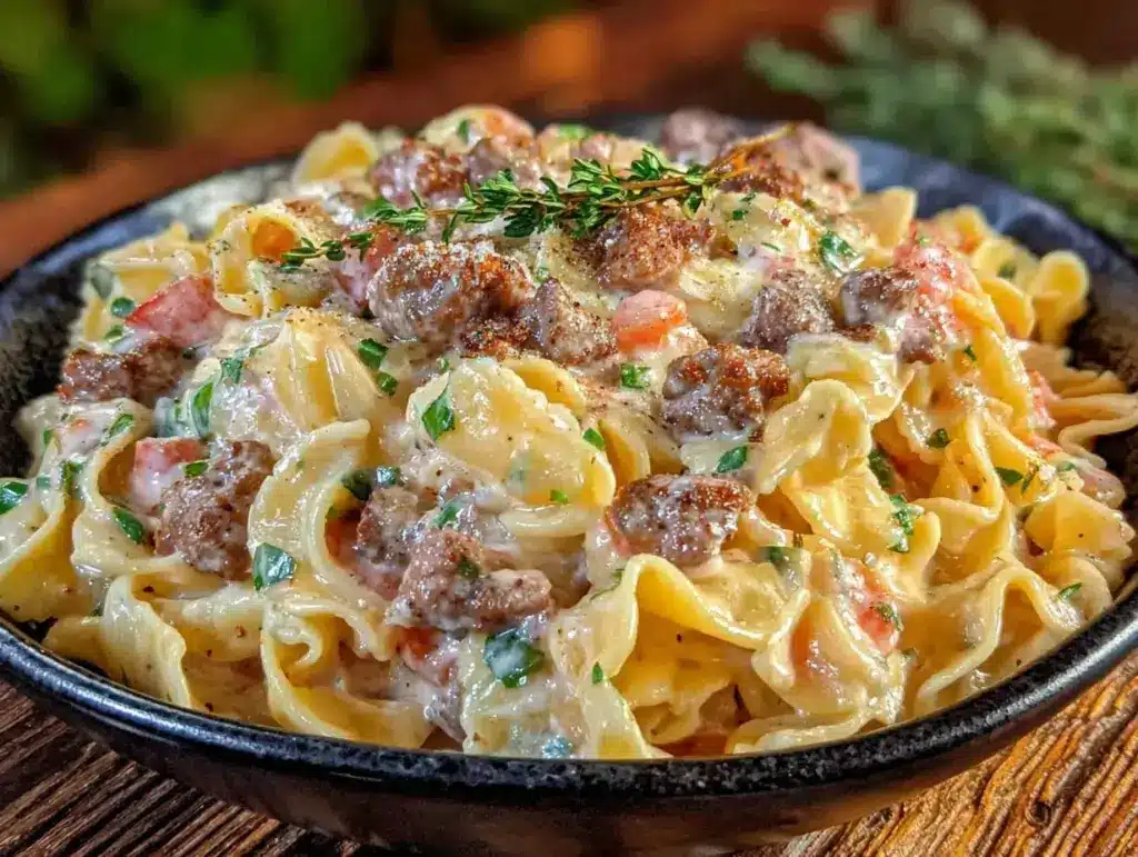 Savory Beef and Bowtie Pasta - featured image