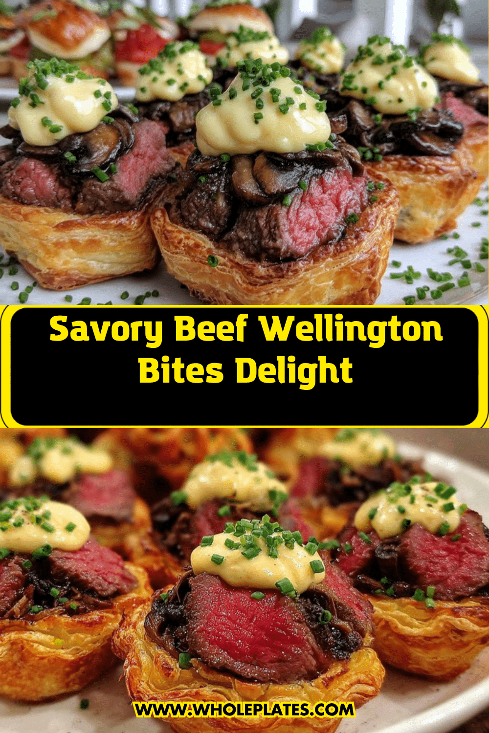 Savory Beef Wellington Bites recipe