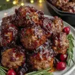 savory cranberry meatballs - featured image