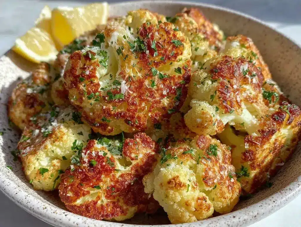 savory Parmesan roasted cauliflower - featured image