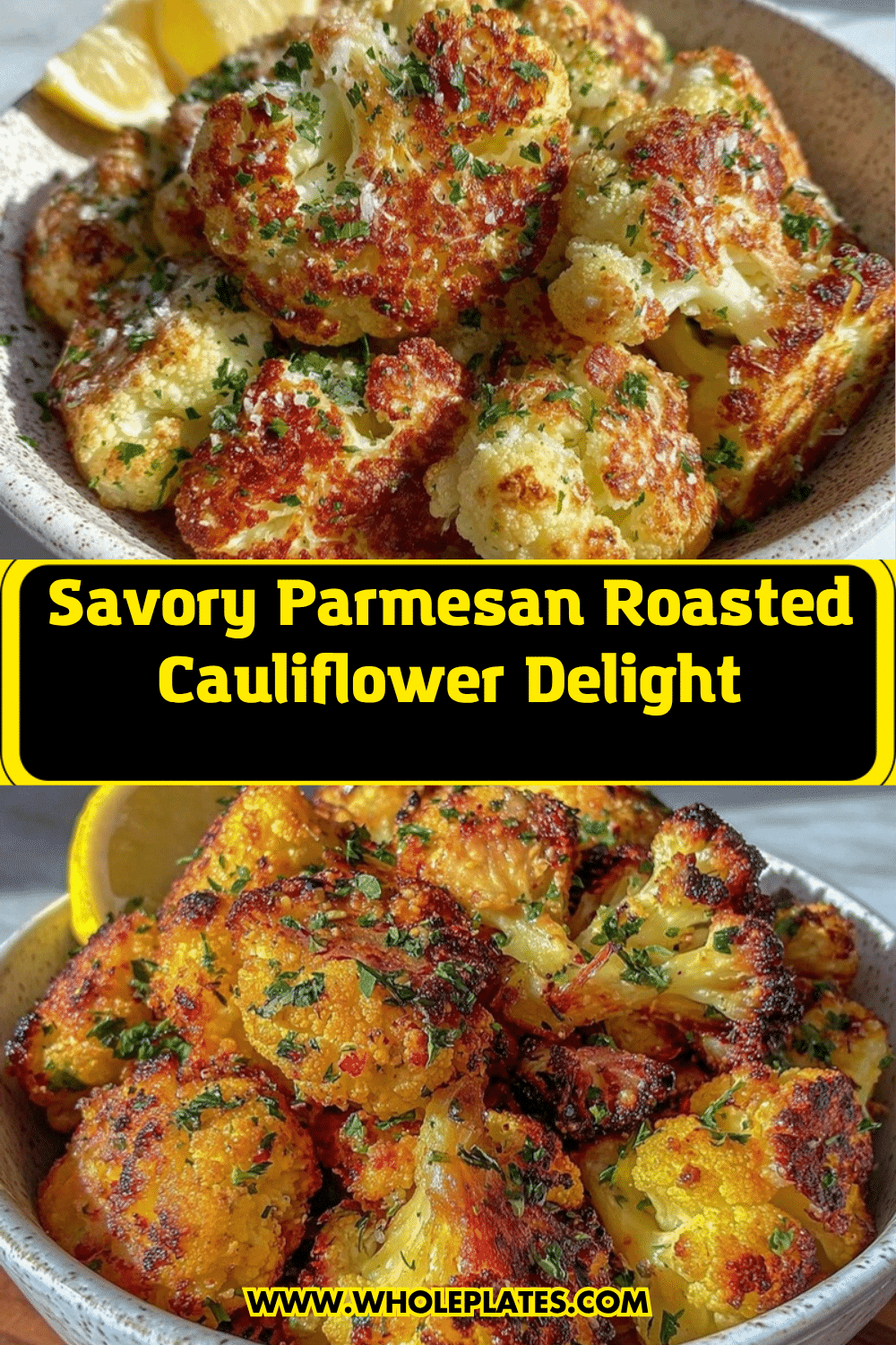 savory Parmesan roasted cauliflower recipe