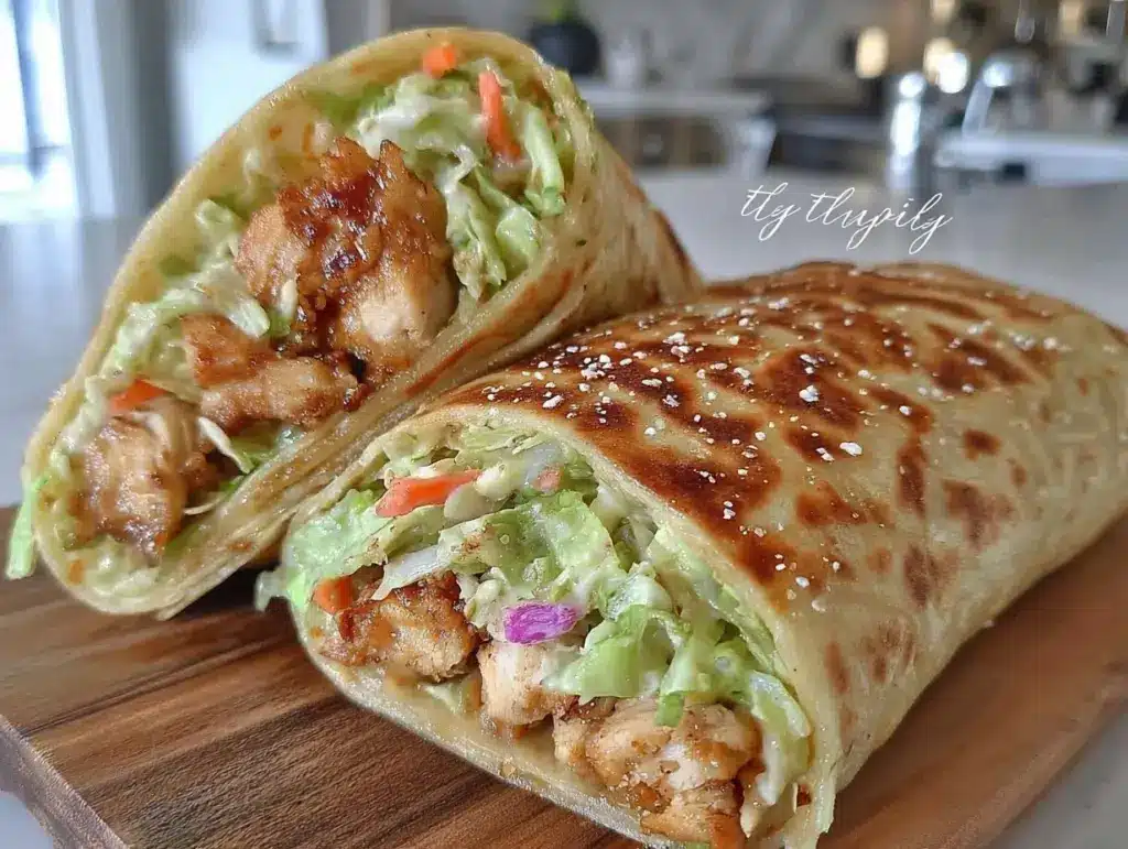 Savory Teriyaki Chicken Wrap - featured image
