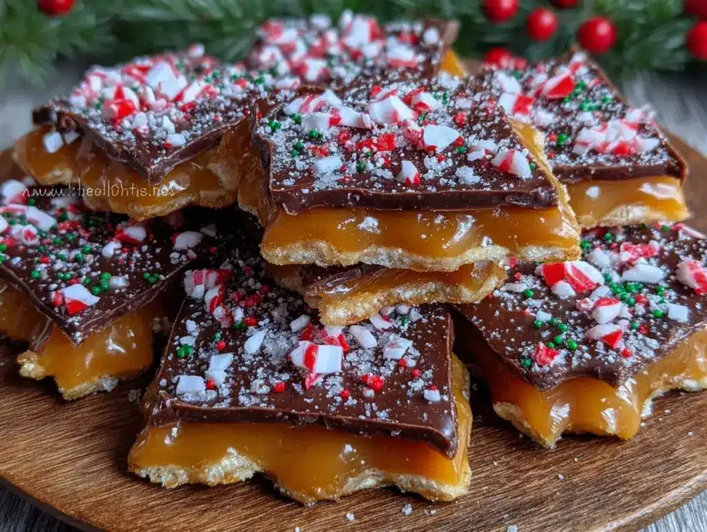 slow cooker Christmas crack candy - featured image
