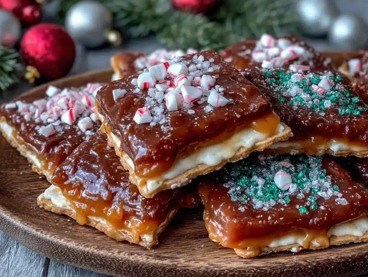 slow cooker Christmas crack candy preparation steps