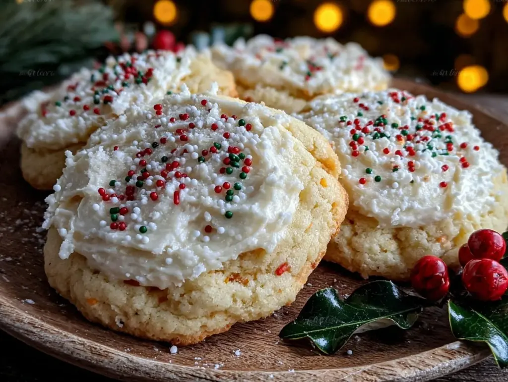 soft frosted sugar cookies - featured image