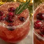 sparkling cranberry mocktail - featured image