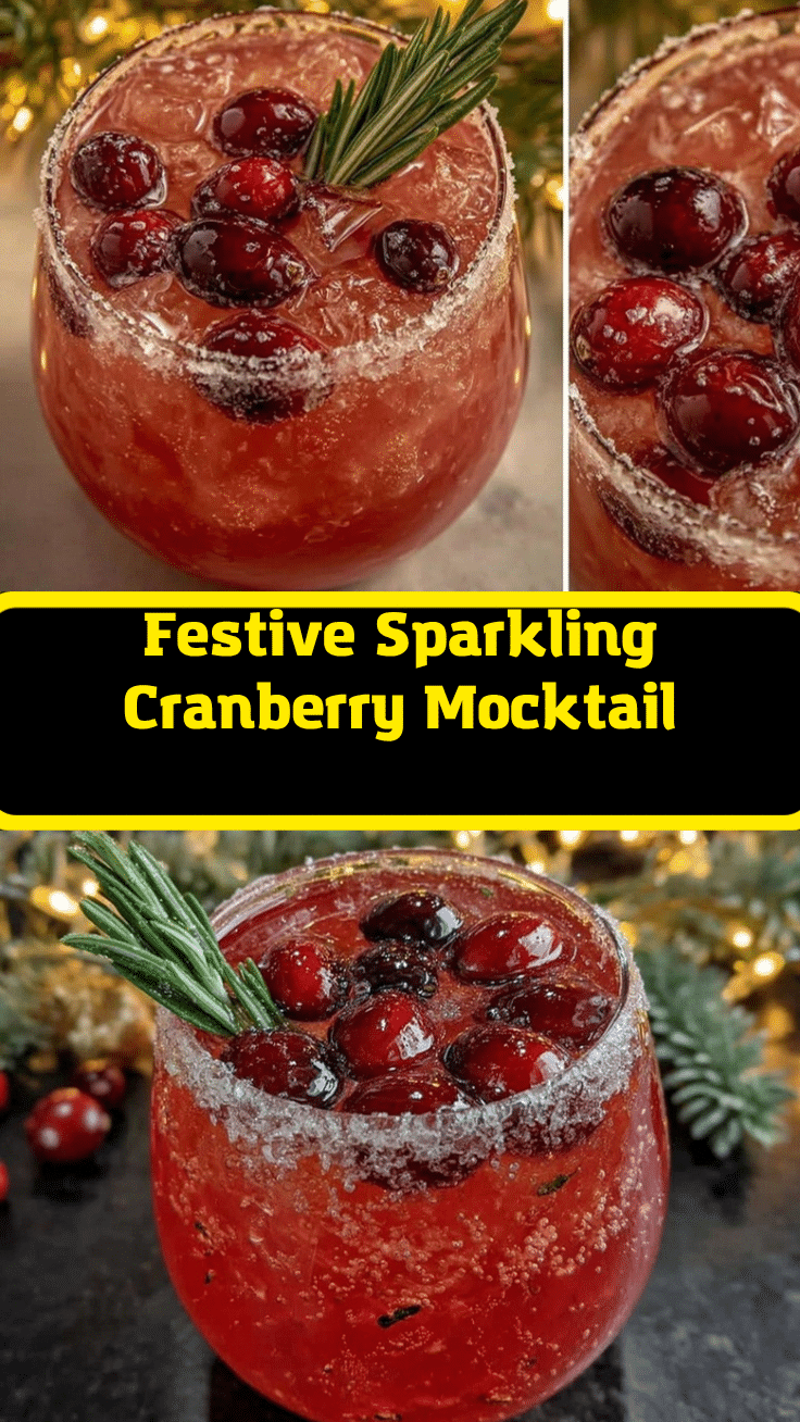 sparkling cranberry mocktail recipe