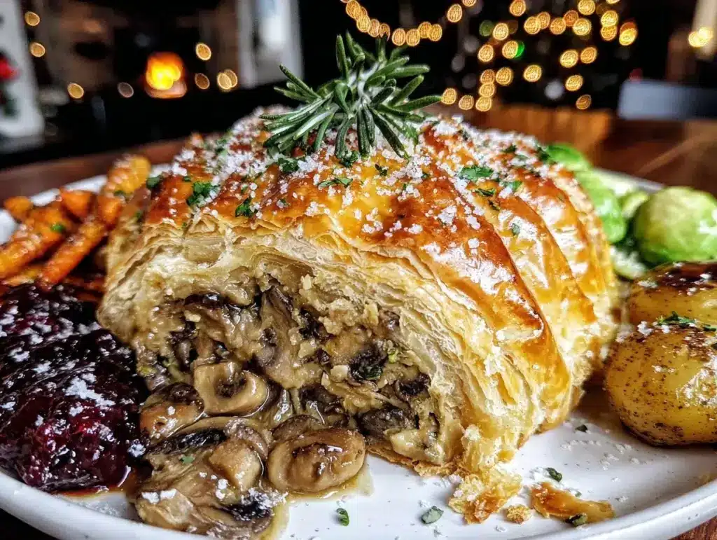 vegan mushroom wellington - featured image